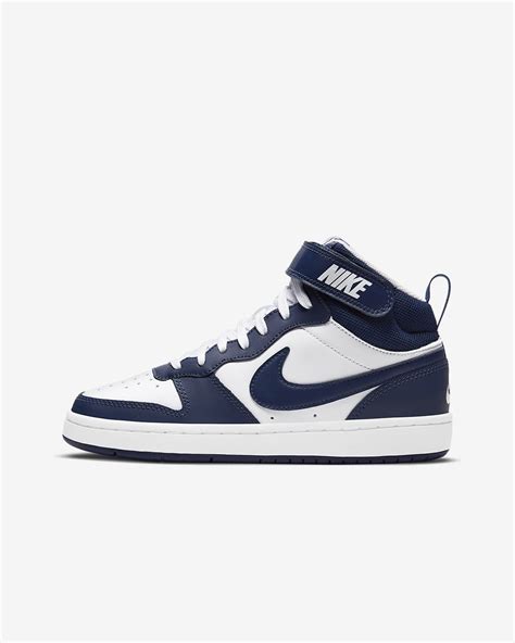 nike court borough mid sneakers wit grijs kinderen|nike court borough mid 2 big.